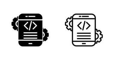 Mobile App Development Vector Icon