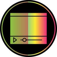 Online Streaming Glyph Due Color Icon vector