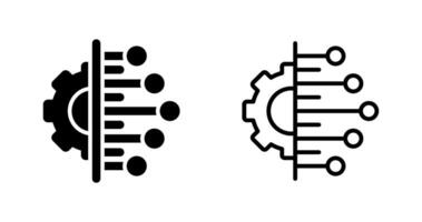 icono de vector de integración de datos