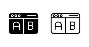 multivariado pruebas vector icono