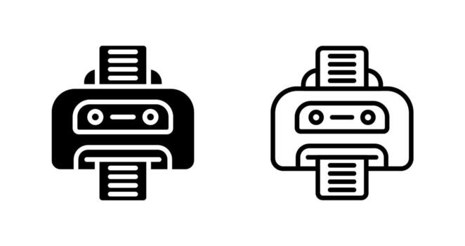 icono de vector de impresora