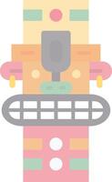 Totem Flat Light Icon vector