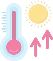Thermometer Flat Light Icon vector