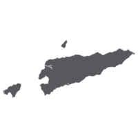 este Timor mapa. mapa de Timor-leste en gris color png