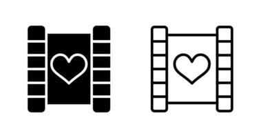 Love story movie Vector Icon