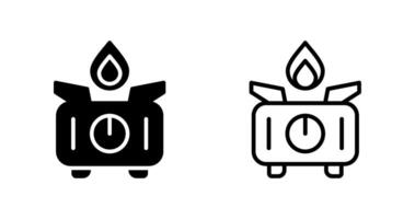 Portable stove Vector Icon