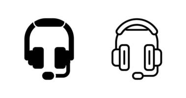 icono de vector de auriculares