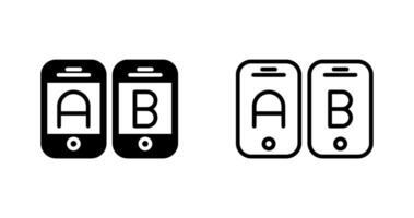 A B Testing Vector Icon