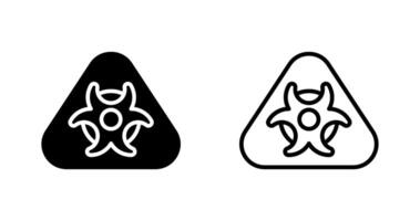 Hazardous materials symbol Vector Icon