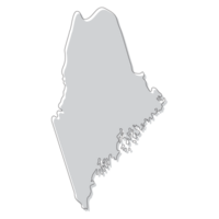 Maine stato carta geografica. carta geografica di il noi stato di Maine. png