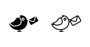 Carrier Pigeon Vector Icon