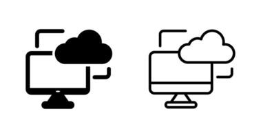 Cloud Monitoring Vector Icon