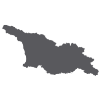 Georgia map. Map of Georgia in grey color png