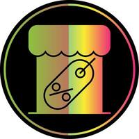 Marketplace Glyph Due Color Icon vector