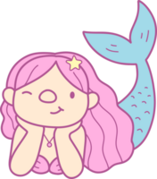 carino sirena illustrazione png