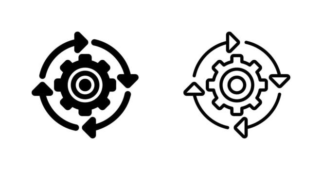 continuo integración vector icono