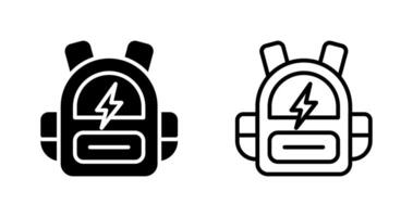 inteligente mochila vector icono