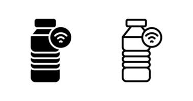 Fitness Smart Water Bottle Vector Icon