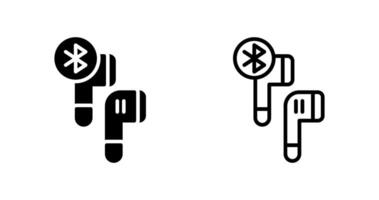 Bluetooth Earphones Vector Icon