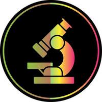 Microscope Glyph Due Color Icon vector
