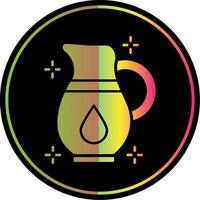 Jug Glyph Due Color Icon vector