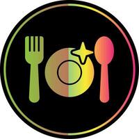 Crockery Glyph Due Color Icon vector
