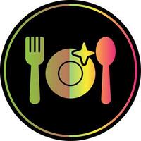 Crockery Glyph Due Color Icon vector