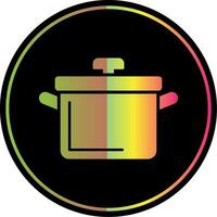 Cooking Pot Glyph Due Color Icon vector