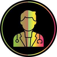 Surgeon Glyph Due Color Icon vector