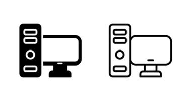 icono de vector de computadora