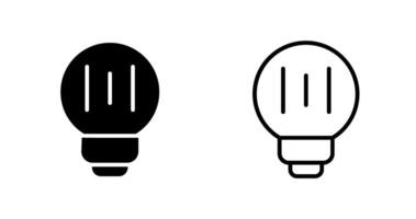 icono de vector de bombilla led