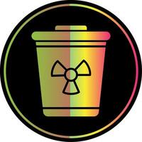 Toxic Waste Glyph Due Color Icon vector