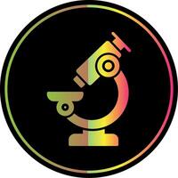 Microscope Glyph Due Color Icon vector