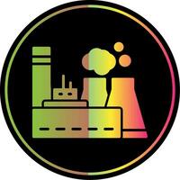 Power Station Glyph Due Color Icon vector