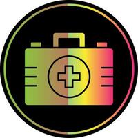 First Aid Kit Glyph Due Color Icon vector