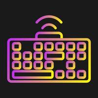 icono de vector de teclado