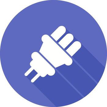 icono de vector de enchufe