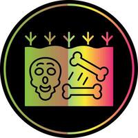 Extinction Glyph Due Color Icon vector