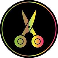 Scissors Glyph Due Color Icon vector