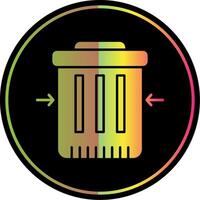 Waste Reduction Glyph Due Color Icon vector