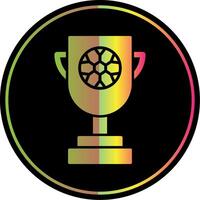 Trophy Glyph Due Color Icon vector
