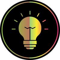 Idea Glyph Due Color Icon vector