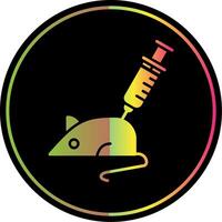 Animal Testing Glyph Due Color Icon vector