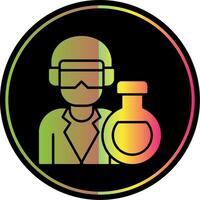 Chemist Glyph Due Color Icon vector