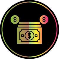 Payment Glyph Due Color Icon vector