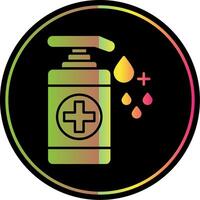 Hand Sanitizer Glyph Due Color Icon vector