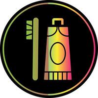 Toothpaste Glyph Due Color Icon vector