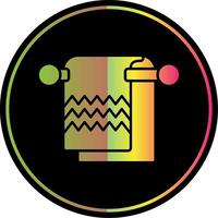 Towel Glyph Due Color Icon vector