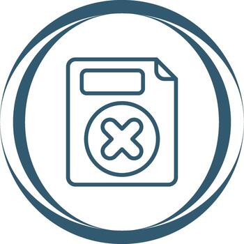 Eliminar botón vector icono