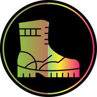 Boot Glyph Due Color Icon vector